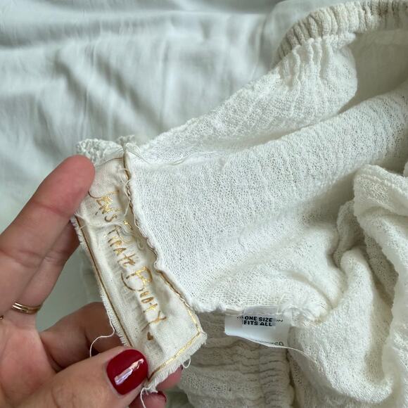 Jen’s Pirate Booty Cha Cha Tube Top Strapless Ruffle Cream One Size - Picture 4 of 7